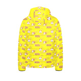 Guinea Pig Pattern Print Design 04 Kids' Boys' Girls' Padded Hooded Jacket