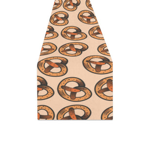 Pretzels Pattern Print Design 02 Table Runner