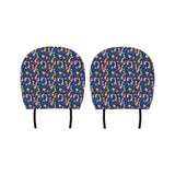 Giraffe Pattern Print Design 04 Car Headrest Cover