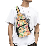 Mushroom Pattern All Over Print Chest Bag