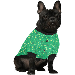 Tennis Pattern Print Design 03 All Over Print Pet Dog Round Neck Fuzzy Shirt