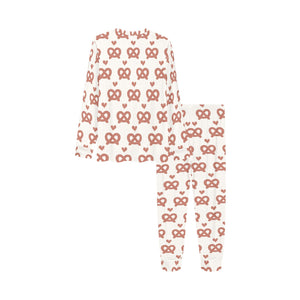 Pretzels Pattern Print Design 01 Kids' Boys' Girls' All Over Print Pajama Set