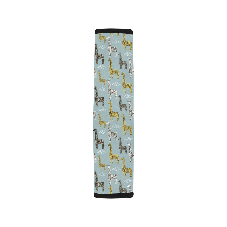 Giraffe Pattern Print Design 03 Car Seat Belt Cover