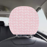 Sakura Pink Pattern Car Headrest Cover