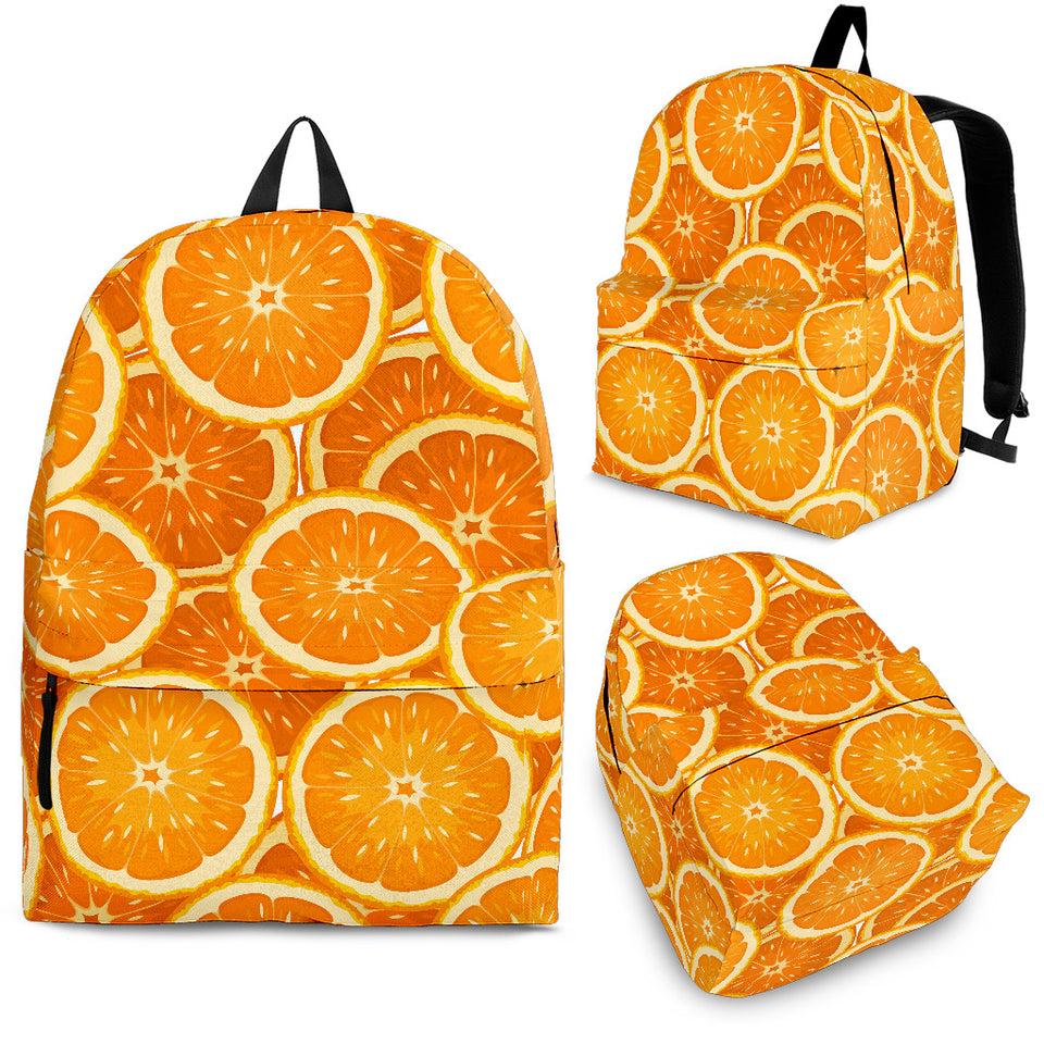Sliced Orange Pattern Backpack