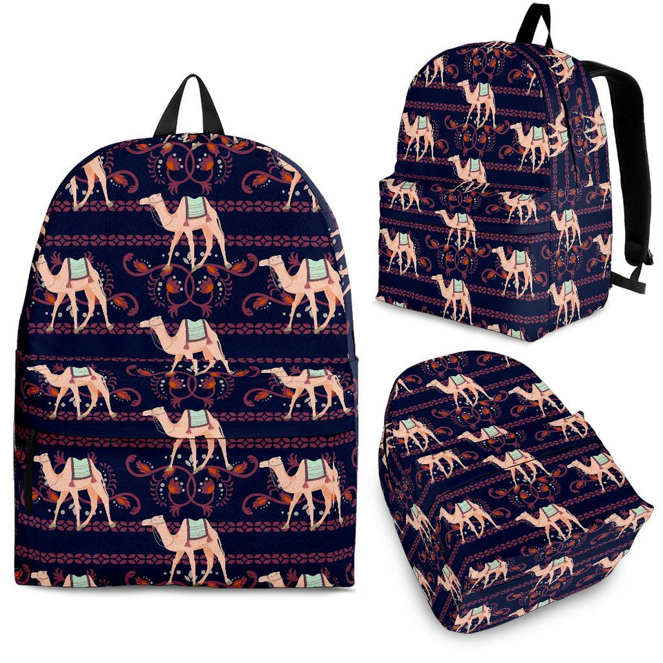 Camel Pattern Backpack
