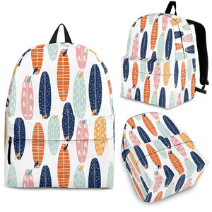 Surfboard Pattern Print Design 04 Backpack