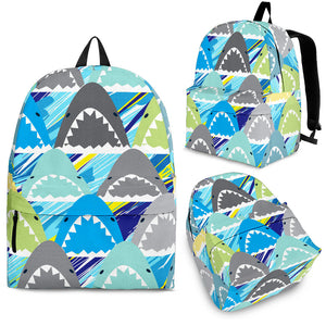 Shark Head Pattern Backpack