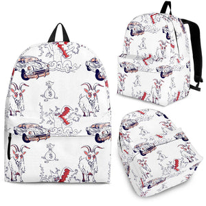 Goat Car Pattern Backpack