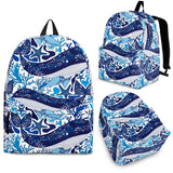Whale Starfish Pattern Backpack