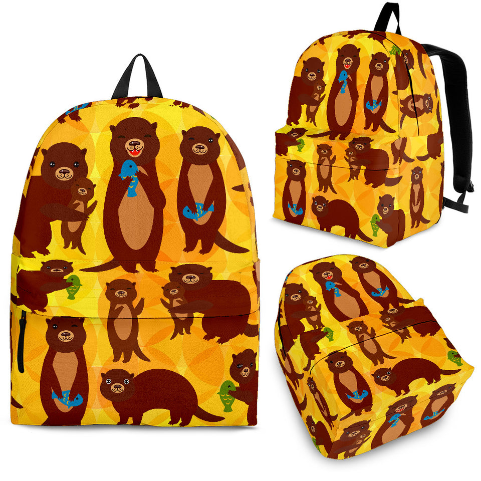 Otter Pattern Backpack