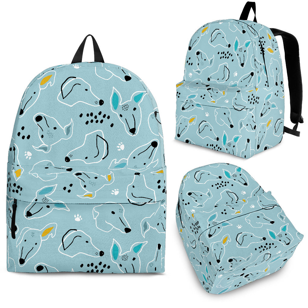 Greyhound Pattern Print Design 03 Backpack