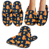 Squirrel Pattern Print Design 05 Slippers