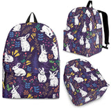 Rabbit Leaves Pattern Backpack