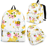 Cute Bee Pattern Backpack