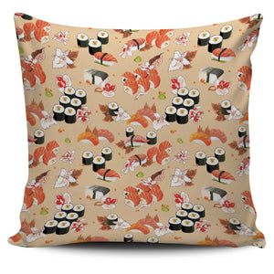 Sushi Pattern Pillow Cover