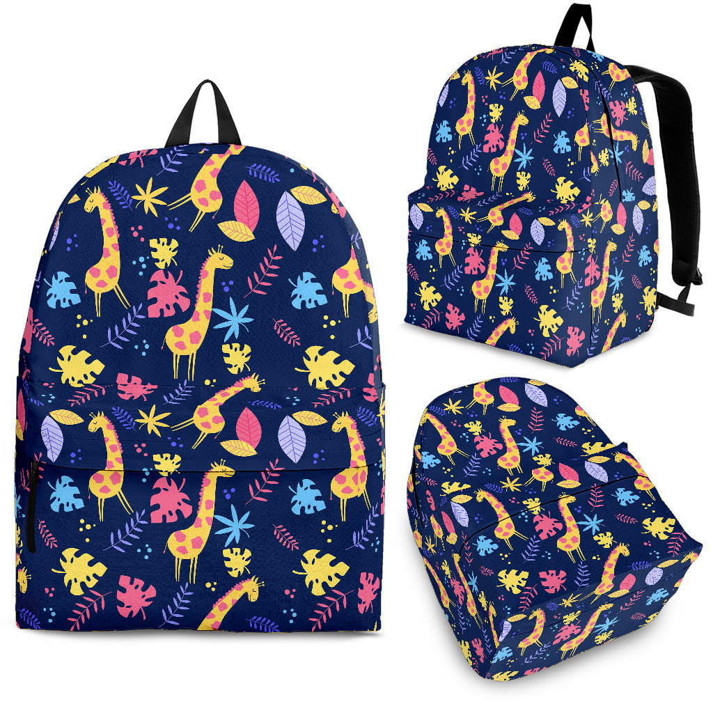 Giraffe Pattern Print Design 04 Backpack