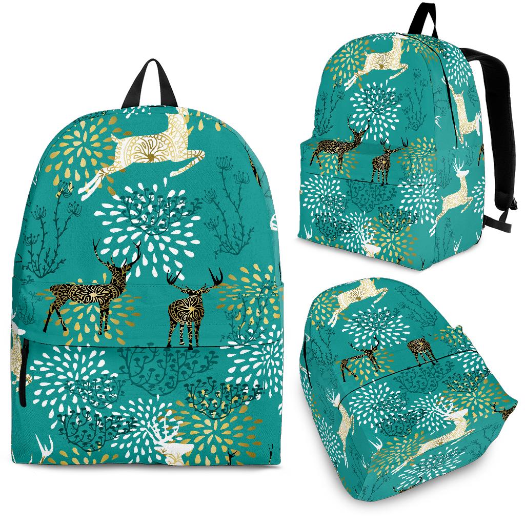 Deer Pattern Backpack