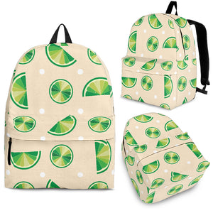 Lime Pattern Backpack