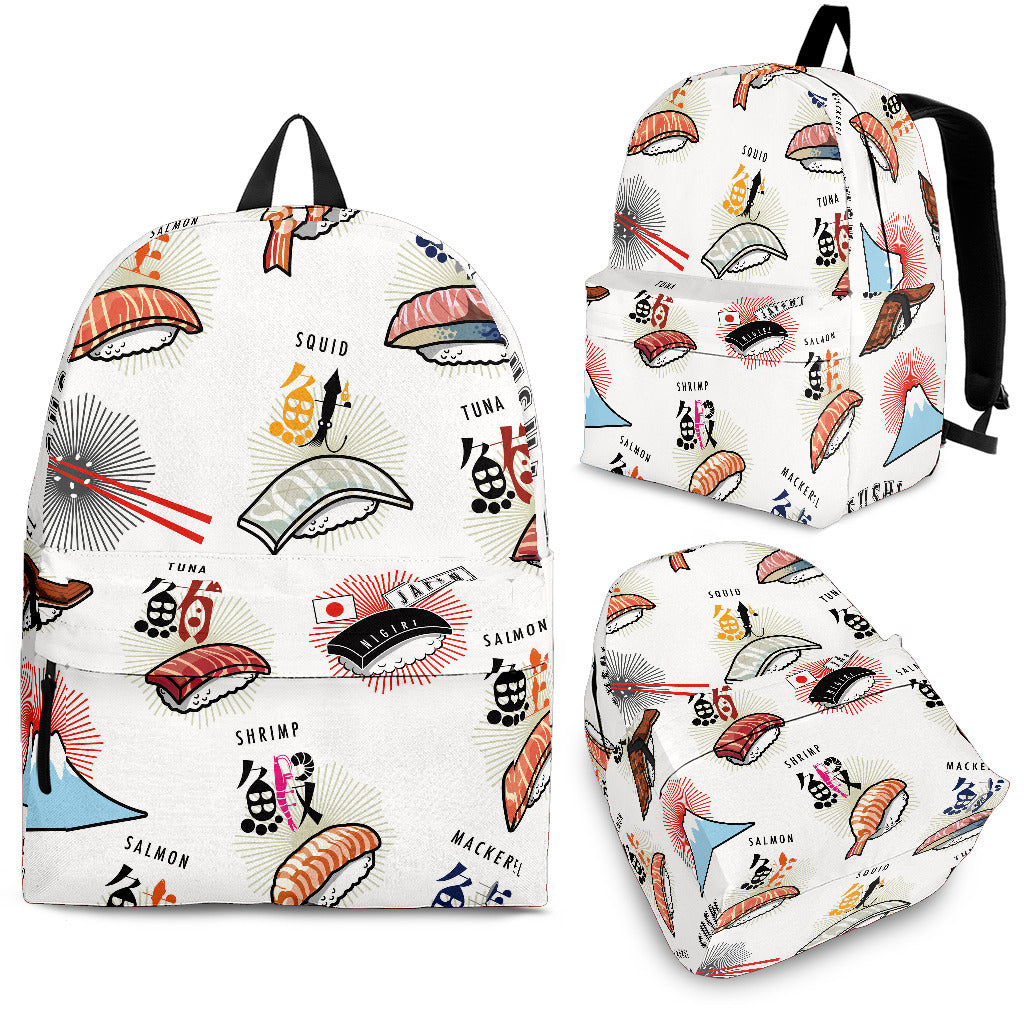 Sushi Japanese Pattern Backpack