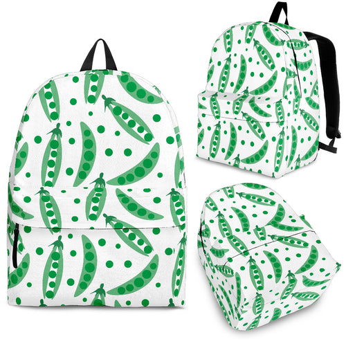 Green Peas Pattern Print Design 01 Backpack