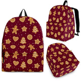 Christmas Ginger Cookie Pattern Background Backpack