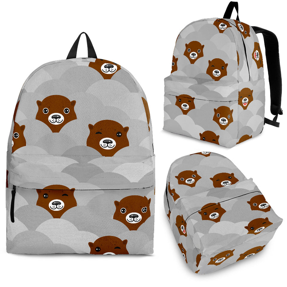 Cute Otter Pattern Backpack