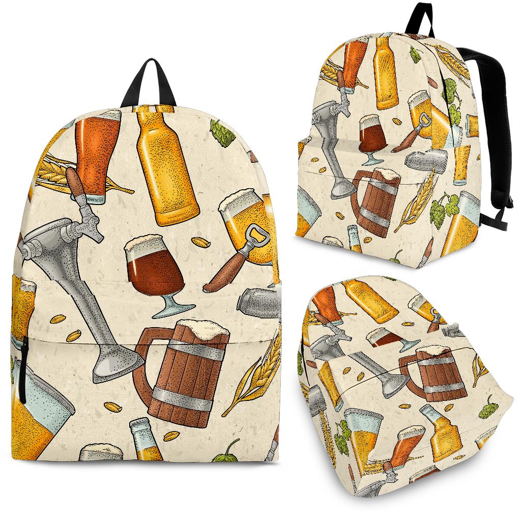 Beer Pattern Backpack
