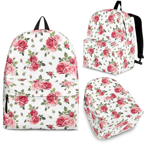 Rose Pattern Print Design 02 Backpack