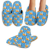 English Bulldog Pattern Print Design 04 Slippers