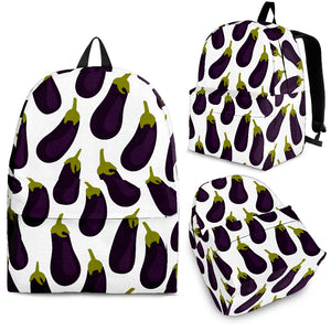 Eggplant Pattern Print Design 01 Backpack