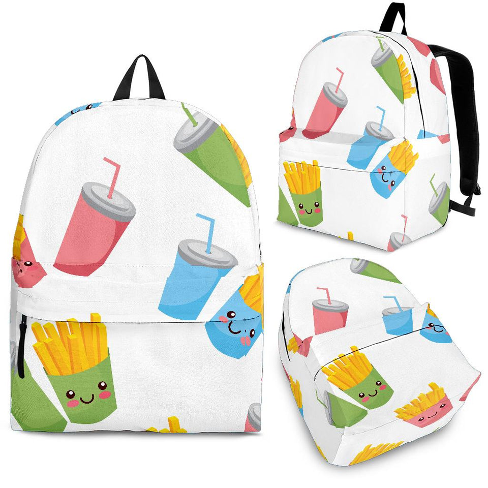 Colorful French Fries Pattern Backpack