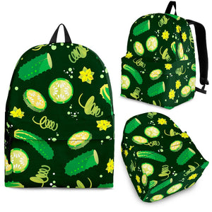 Cucumber Pattern Background Backpack