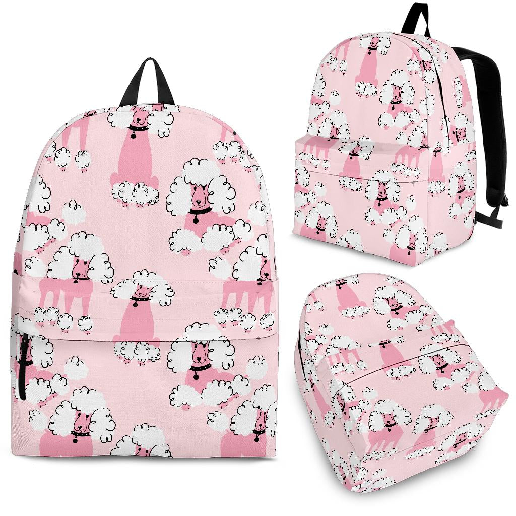Poodle Pattern Backpack