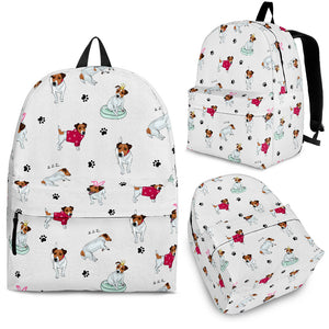 Jack Russel Pattern Print Design 03 Backpack