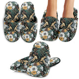 Hummingbird Pattern Print Design 05 Slippers