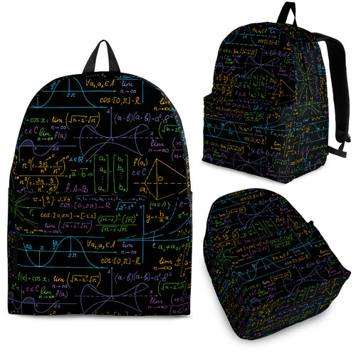 Math Pattern Print Design 01 Backpack