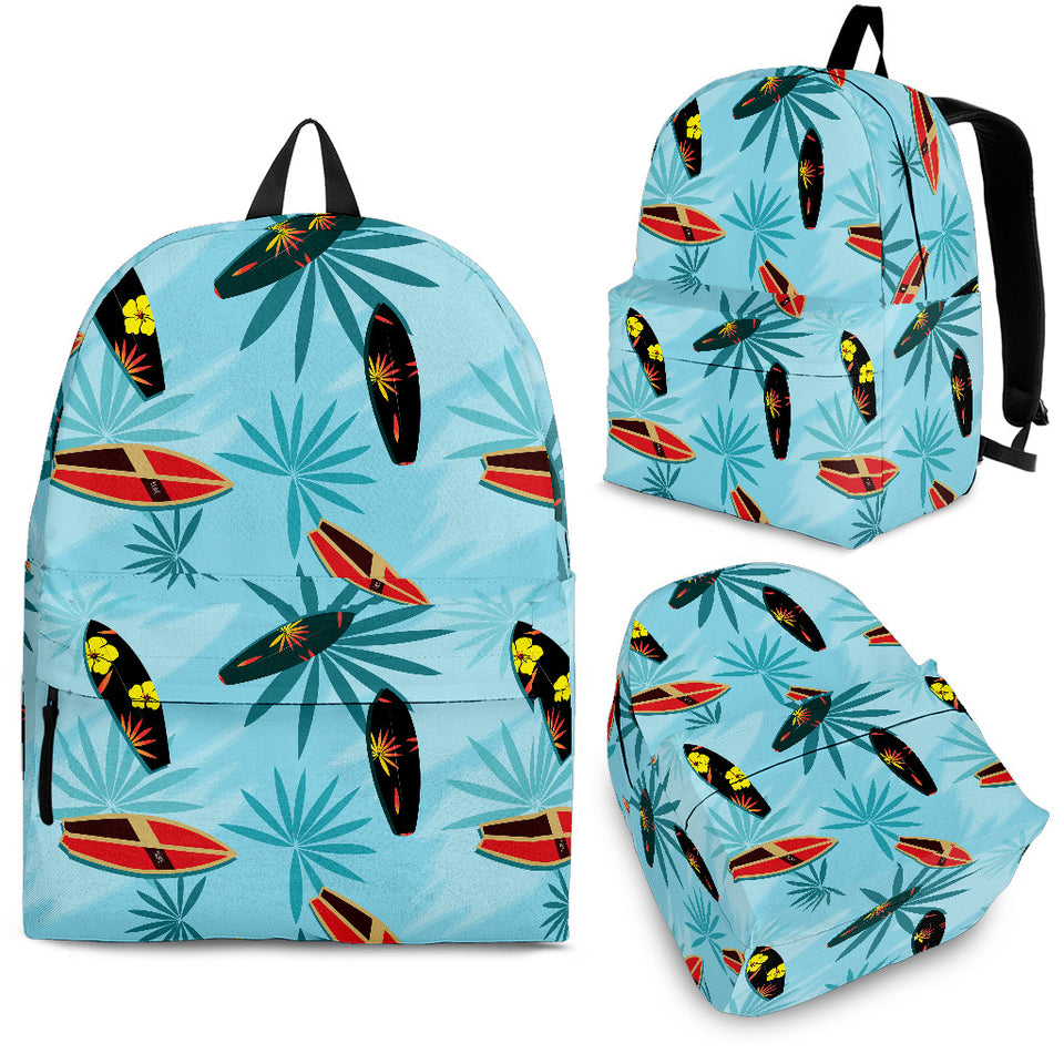 Surfboard Pattern Print Design 03 Backpack