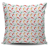 Red Green Yellow Chili Pattern Pillow Cover