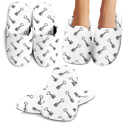 Engine Piston Pattern Print Design 02 Slippers