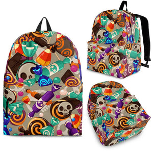 Halloween Candy Pattern Backpack