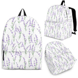 Eiffel Tower Lavender Pattern Print Design 01 Backpack