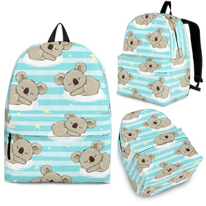 Sleep Koala Pattern Backpack