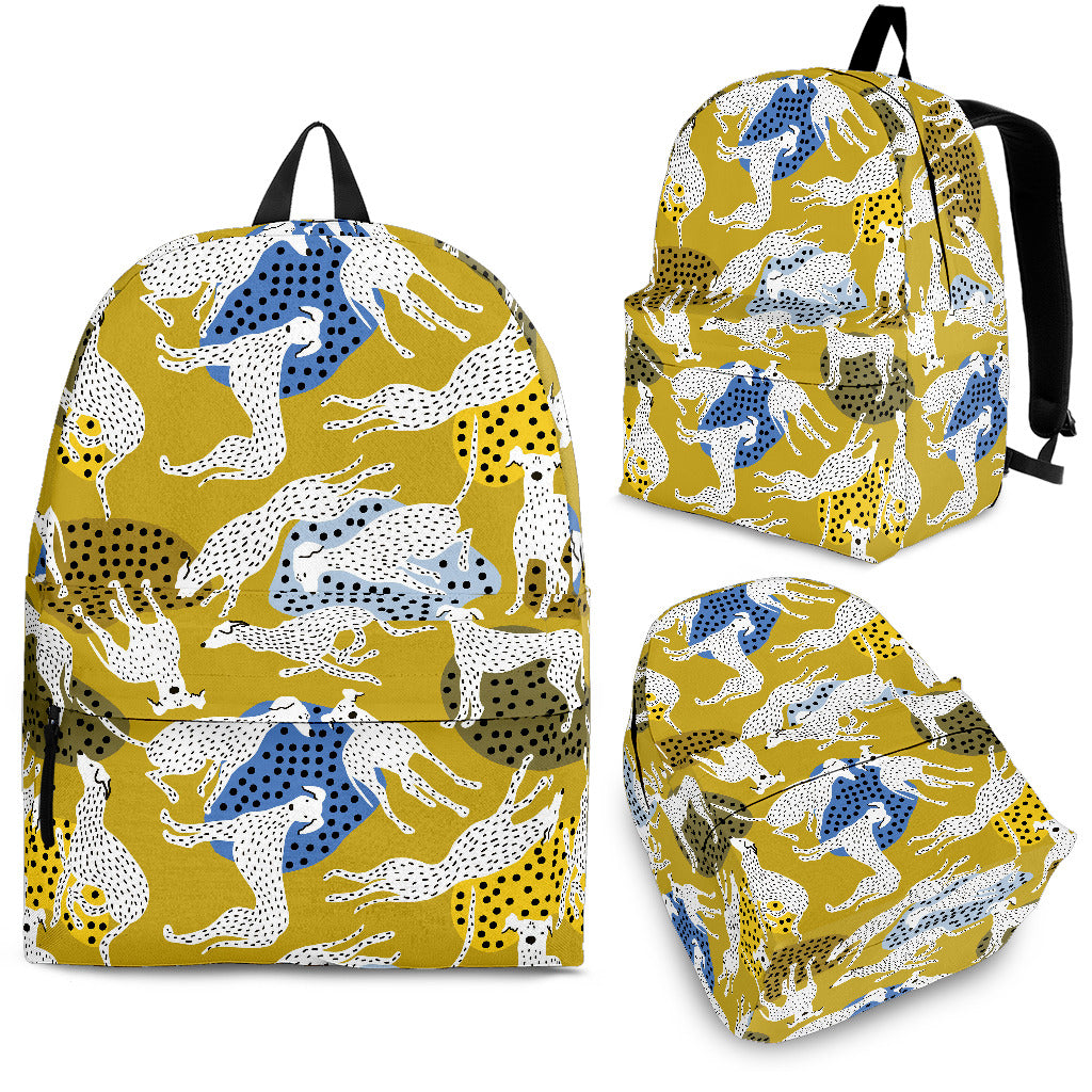 Greyhound Pattern Print Design 02 Backpack