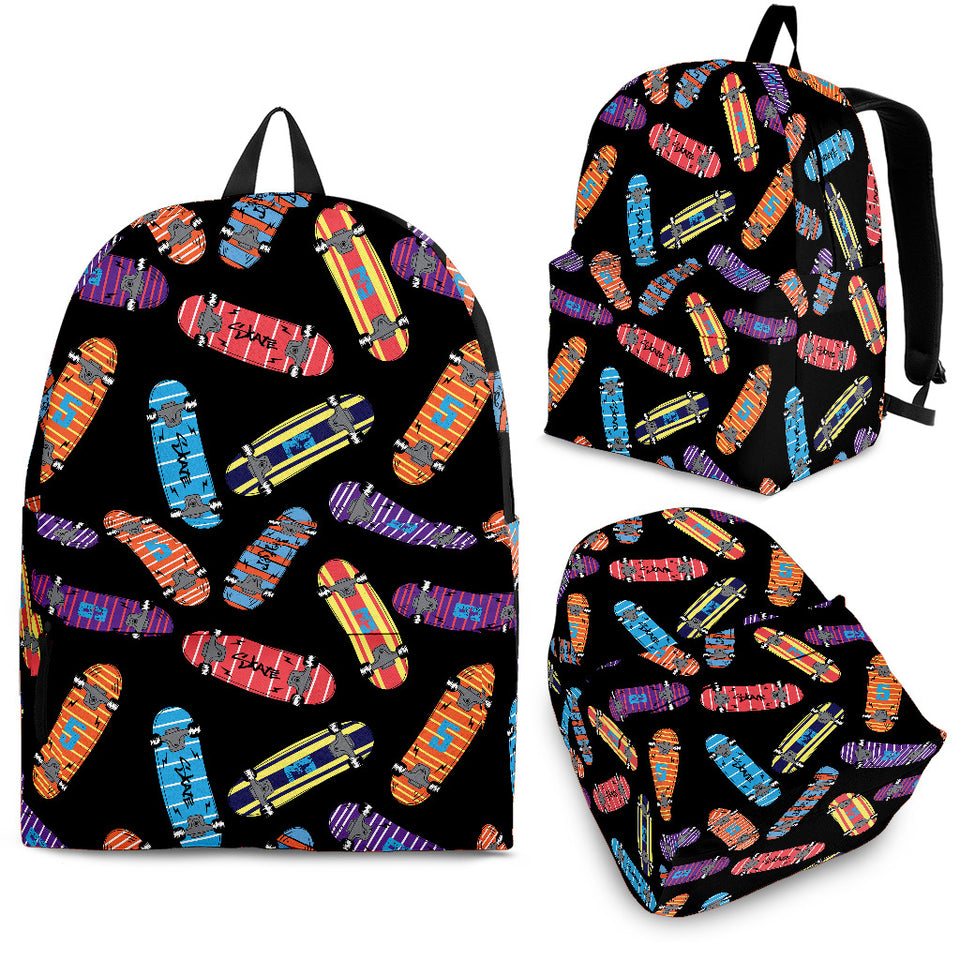 Skate Board Pattern Print Design 04 Backpack