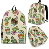 Cute Cactus Pattern Backpack