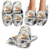 Greyhound Pattern Print Design 04 Slippers