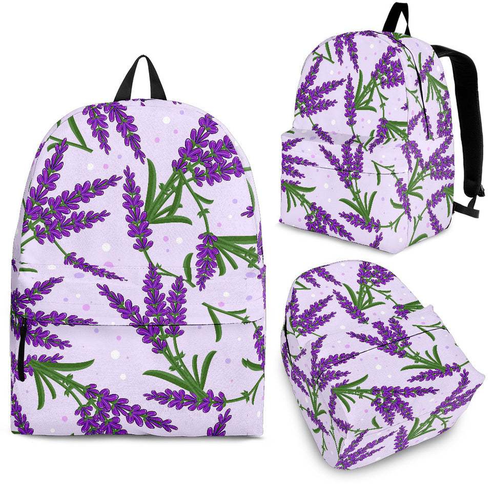 Lavender Pattern Backpack