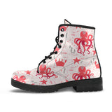 Octopus  Crab Starfish Pattern Leather Boots