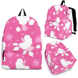 Poodle Pink Theme Pattern Backpack